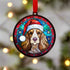 Cocker Spaniel in Santa Hat Suncatcher Decoration - CLEARANCE